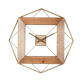 ΡΟΛΟΙ ΤΟΙΧΟΥ ARTELIBRE ΧΡΥΣΟ/ΦΥΣΙΚΟ ΜΕΤΑΛΛΟ/MDF 51X51X4.5CM