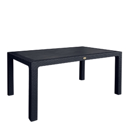 ΤΡΑΠΕΖΙ ΚΗΠΟΥ ARTELIBRE ECO ΜΑΥΡΟ ΑΝΑΚΥΚΛΩΜΕΝΟ PP 150X90X74CM