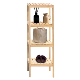ΡΑΦΙΕΡΑ ΕΠΙΔΑΠΕΔΙΑ CHENGLEI ΦΥΣΙΚΟ ΞΥΛΟ 35X35X108.6CM