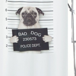 Κουρτίνα Μπάνιου Υφασμάτινη Bad Dog