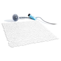Πατάκι Αντιολισθητικό Riverstone 00236.001 White 54Χ54 54x54cm PVC