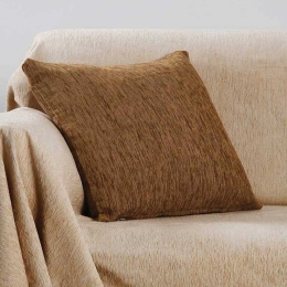 Μαξιλαροθήκη Σετ Ζακάρ Σενίλ 1300 Marron Anna Riska 42X42 Chenille