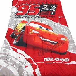 Πάπλωμα Παιδικό Cars 04 Ψηφιακό Red DimCol Μονό 160x250cm Microfiber