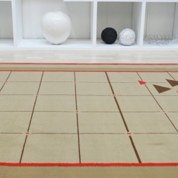 Χαλί Clack Domoral 3380 Beige-Red 167X225cm