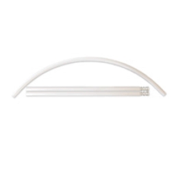 Βραχίoνας Μπάνιου Ημικυκλικός Ova - Rondo 03362.001 White 90X90 cm 90X90cm Αλουμίνιο