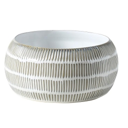 Πορσελάνινο boho μπωλ σε λαδί χρώμα 26x12 εκ
