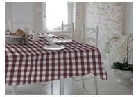 Amo la Casa Τραπεζομάντηλο Καρώ Πλαστικό Grapes 130x170 Μπορντώ