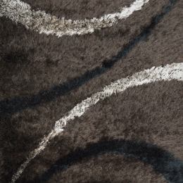 Χαλί Glamour Shaggy 7203 Brown-Black 160X230cm