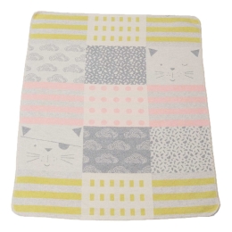 Κουβέρτα Βρεφική Juwel 6773/31 Beige-Pink Vesta Αγκαλιάς 70x90cm Βαμβάκι-Πολυέστερ
