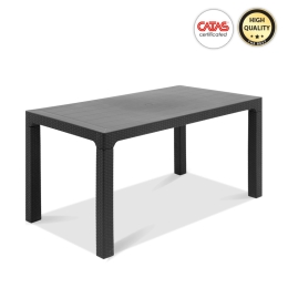 ΤΡΑΠΕΖΙ ΚΗΠΟΥ ADLER MEGAPAP ΑΠΟ PP ΧΡΩΜΑ ΑΝΘΡΑΚΙ 140X80X74ΕΚ.