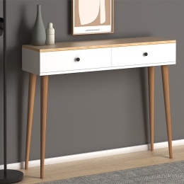 ΚΟΝΣΟΛΑ ΜΕΛΑΜΙΝΗΣ ALIS MEGAPAP ΧΡΩΜΑ PINE WHITE 110X29X88ΕΚ.