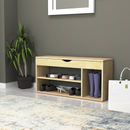 ΠΑΠΟΥΤΣΟΘΗΚΗ ΜΕΛΑΜΙΝΗΣ MOD MEGAPAP 8 ΖΕΥΓΩΝ ΧΡΩΜΑ SONOMA 105X30X48ΕΚ.