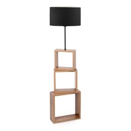 ΦΩΤΙΣΤΙΚΟ ΔΑΠΕΔΟΥ CLAUDE MEGAPAP MDF/FABRIC PVC ΧΡΩΜΑ ΚΑΦΕ/ΜΑΥΡΟ 37X20X140ΕΚ.