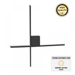 ΑΠΛΙΚΑ ΤΟΙΧΟΥ LED CUBO MEGAPAP ΜΕΤΑΛΛΙΚΗ ΧΡΩΜΑ ΜΑΥΡΟ 40X5X40ΕΚ.