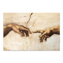 ΠΙΝΑΚΑΣ ΣΕ ΚΑΜΒΑ "THE CREATION OF ADAM" MEGAPAP ΨΗΦΙΑΚΗΣ ΕΚΤΥΠΩΣΗΣ 100X70X3ΕΚ.