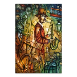 ΠΙΝΑΚΑΣ ΣΕ ΚΑΜΒΑ "STREET ARTISTS" MEGAPAP ΨΗΦΙΑΚΗΣ ΕΚΤΥΠΩΣΗΣ 50X75X3ΕΚ.
