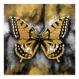 ΠΙΝΑΚΑΣ ΣΕ ΚΑΜΒΑ "GOLDEN BUTTERFLY" MEGAPAP ΨΗΦΙΑΚΗΣ ΕΚΤΥΠΩΣΗΣ 60X60X3ΕΚ.