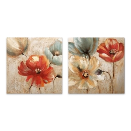 ΠΙΝΑΚΕΣ ΣΕ ΚΑΜΒΑ "FLOWERS" MEGAPAP 2 ΤΜΧ. ΨΗΦΙΑΚΗΣ ΕΚΤΥΠΩΣΗΣ 103X50X3ΕΚ.