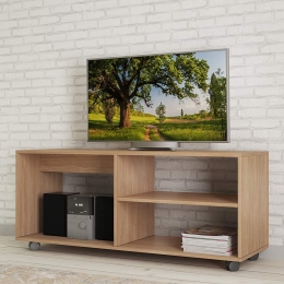 ΕΠΙΠΛΟ ΤΗΛΕΟΡΑΣΗΣ SABRINA MEGAPAP ΑΠΟ ΜΕΛΑΜΙΝΗ ΧΡΩΜΑ URBAN OAK 120X40X47ΕΚ.