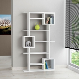 ΒΙΒΛΙΟΘΗΚΗ ΜΕΛΑΜΙΝΗΣ SOTO MEGAPAP ΧΡΩΜΑ ΛΕΥΚΟ 92X25X173ΕΚ.