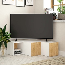 ΕΠΙΠΛΟ ΤΗΛΕΟΡΑΣΗΣ ΓΩΝΙΑΚΟ COMPACT MEGAPAP ΧΡΩΜΑ ΛΕΥΚΟ - ΦΥΣΙΚΟ ΟΞΙΑΣ 94,2X90,6X31,4ΕΚ.