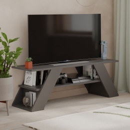 ΕΠΙΠΛΟ ΤΗΛΕΟΡΑΣΗΣ FARFALLA MEGAPAP ΧΡΩΜΑ ΑΝΘΡΑΚΙ 120X33,5X40ΕΚ.