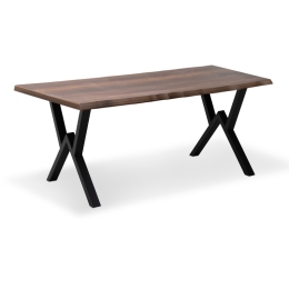 ΤΡΑΠΕΖΙ WALTER MEGAPAP MDF - ΜΕΤΑΛΛΙΚΟ ΧΡΩΜΑ ΚΑΡΥΔΙ 140X80X75ΕΚ.