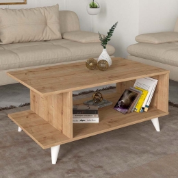 ΤΡΑΠΕΖΑΚΙ ΣΑΛΟΝΙΟΥ TITUS MEGAPAP ΧΡΩΜΑ SAPPHIRE OAK 100X60X45ΕΚ.