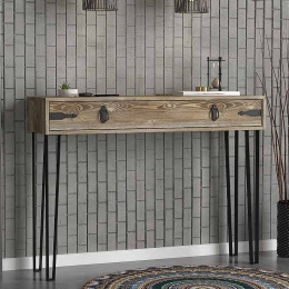 ΚΟΝΣΟΛΑ ΜΕΛΑΜΙΝΗΣ OSLO MEGAPAP ΧΡΩΜΑ VINTAGE PATIK 120X35X90ΕΚ.