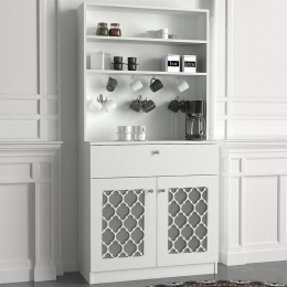 ΕΠΙΠΛΟ ΚΟΥΖΙΝΑΣ AXEL MEGAPAP ΧΡΩΜΑ ΛΕΥΚΟ 90X37X183,6ΕΚ.