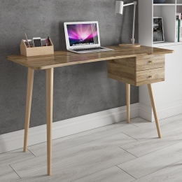 ΓΡΑΦΕΙΟ ΜΕΛΑΜΙΝΗΣ BALBINA MEGAPAP ΧΡΩΜΑ ATLANTIC PINE 120X60X77ΕΚ.