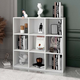 ΒΙΒΛΙΟΘΗΚΗ OLIVER MEGAPAP ΧΡΩΜΑ ΛΕΥΚΟ 97,2X30X97,2ΕΚ.