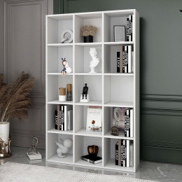 ΒΙΒΛΙΟΘΗΚΗ OLIVER MEGAPAP ΧΡΩΜΑ ΛΕΥΚΟ 97,2X30X160,8ΕΚ.