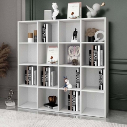 ΒΙΒΛΙΟΘΗΚΗ OLIVER MEGAPAP ΧΡΩΜΑ ΛΕΥΚΟ 129X30X129ΕΚ.