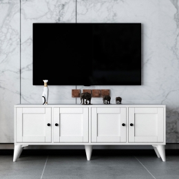 ΕΠΙΠΛΟ ΤΗΛΕΟΡΑΣΗΣ FELIX MEGAPAP ΧΡΩΜΑ ΛΕΥΚΟ 129X30X48,6ΕΚ.