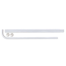 Βραχίoνας Μπάνιου Γωνιακός 03304.001 White Φ 20 mm 170Χ80 cm 80X170cm Αλουμίνιο