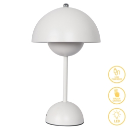 ΕΠΙΤΡΑΠΕΖΙΟ ΦΩΤΙΣΤΙΚΟ CREATIVE PAKOWORLD LED ΛΕΥΚΟ Φ18X30ΕΚ