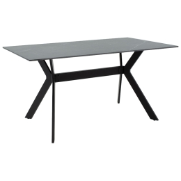 ΤΡΑΠΕΖΙ OLIVET PAKOWORLD SINTERED STONE ΜΑΥΡΟ ΜΑΡΜΑΡΟΥ-ΜΑΥΡΟ 150X90X75ΕΚ