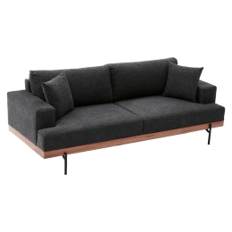 ΚΑΝΑΠΕΣ 3ΘΕΣΙΟΣ PWF-0620 ΥΦΑΣΜΑ ΑΝΘΡΑΚΙ 227X94X76ΕΚ