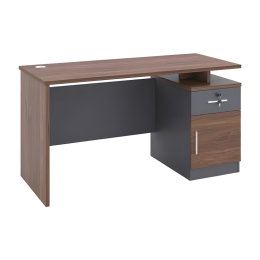 ΓΡΑΦΕΙΟ ΕΡΓΑΣΙΑΣ CASSIUS PAKOWORLD ΑΝΘΡΑΚΙ-ΚΑΡΥΔΙ 120X60X75ΕΚ