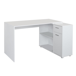 ΓΡΑΦΕΙΟ ΕΡΓΑΣΙΑΣ RIVERA PAKOWORLD ΔΕΞΙΑ ΓΩΝΙΑ ΛΕΥΚΟ 120X91.5X75ΕΚ