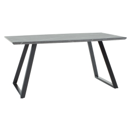 ΤΡΑΠΕΖΙ ROUSE PAKOWORLD MDF ΜΑΥΡΟ ΜΑΡΜΑΡΟΥ-ΜΑΥΡΟ 160X90X75ΕΚ