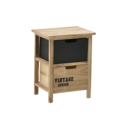 ΣΥΡΤΑΡΙΕΡΑ TENBO INART ΜΑΥΡΟ-ΦΥΣΙΚΟ ΞΥΛΟ 34X25X44ΕΚ