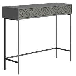 ΚΟΝΣΟΛΑ ELETTRA PAKOWORLD ΑΝΘΡΑΚΙ-ΜΑΥΡΟ 110X35.5X90ΕΚ