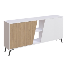 ΜΠΟΥΦΕΣ HANA PAKOWORLD ΛΕΥΚΟ-ΦΥΣΙΚΟ 180X35.5X82ΕΚ