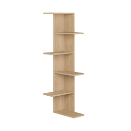 ΒΙΒΛΙOΘΗΚΗ ΓΩΝΙΑΚΗ SASO PAKOWORLD ΜΕΛΑΜΙΝΗΣ OAK 37X37X141ΕΚ