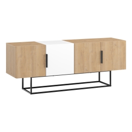 ΕΠΙΠΛΟ ΤΗΛΕΟΡΑΣΗΣ TONTINI PAKOWORLD ΦΥΣΙΚΟ-ΛΕΥΚΟ 140X37.5X55ΕΚ