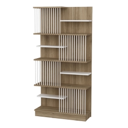 ΒΙΒΛΙΟΘΗΚΗ GASSIM PAKOWORLD SONOMA-ΛΕΥΚΟ 80X26.4X160ΕΚ