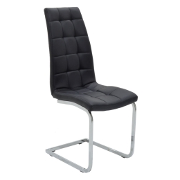 ΚΑΡΕΚΛΑ DARRELL PAKOWORLD PU ΜΑΥΡΟ-ΒΑΣΗ ΧΡΩΜΙΟΥ 42X49X106ΕΚ