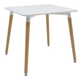 ΤΡΑΠΕΖΙ NATALI PAKOWORLD ΕΠΙΦΑΝΕΙΑ MDF ΛΕΥΚΟ 80X80X75ΕΚ